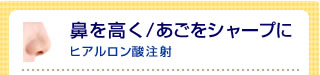 鼻を高く・あごをシャープにする