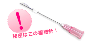 秘密はこの極細針!